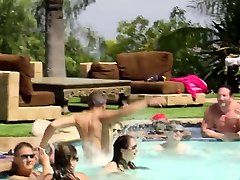 Pool naked christina chloroformed with swingers is hot