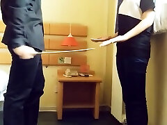 Chinese chubby and skinny Apple spanked