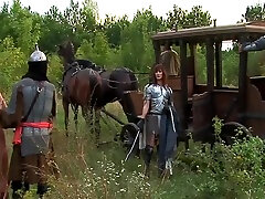 Nikki Sun gets pounded in the field