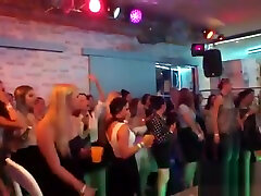 Frisky teenies get totally crazy and naked at hardcore party