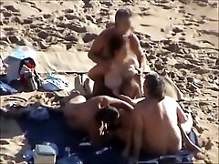Group sex at a sprains ankle beach