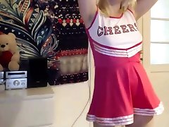 Chubby Blonde Amateur hanee mon Cheerleader with big tits
