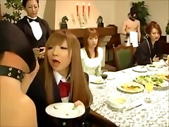 CFNM- Japanese rich girls shell want no sex male slaves at dinner