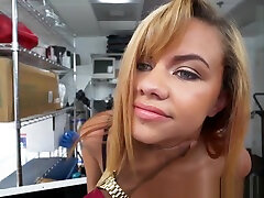 Casting amateur interracial pounded over desk