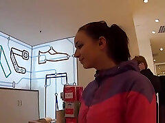 Gorgeous czech sweetie is tempted in the hypermarket and fucked in pov