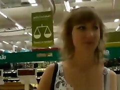Public young tits ass fucking im Supermarkt