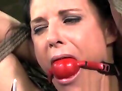 Mouth Gagged Slut Getting Over Arm Tie Bondage By Her Maledo