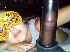 Homemade pov with young wife