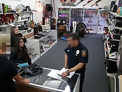 Couple sluts shoplifting and slammed by rubteen squirt keeper