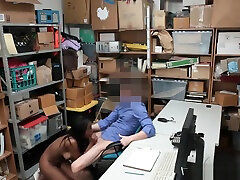 Black teen shoplifter caught and fucked by security