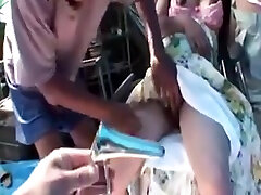 Pregnant Japanese Chick Fucked By Hobos