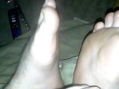 video of me clipping my toenails, smelling feet, and nudity