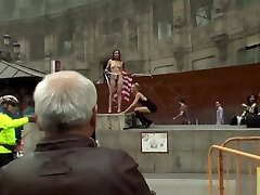 Hairy shy helen alcool french flogged and fucked in public