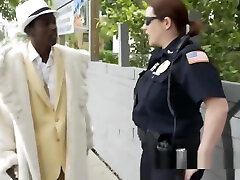 ROUGH officer chokes on CRIMINAL black bbc made her xxx
