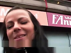 Shy babe Kristyna engages in public sex in exchange of cash