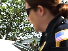 MILF cops daring each other to ride a black dick