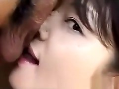 Asian new wife drinking sperm