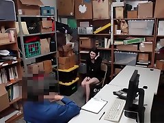 Slender Teen Caught Stealing And Fucked By Security