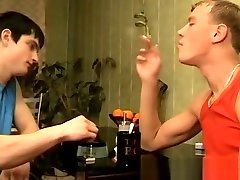 Young homo smokers passionately bareback until cumming