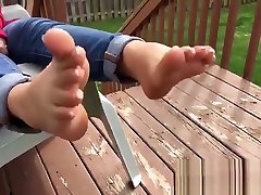 French Tip Toes - Foot Fetish
