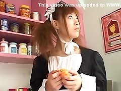 Naughty fast wetvibe maid, Hina Aizawa in hot solo masturbation scene