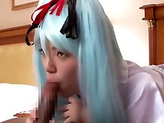 Racy flat chested asian youthful whore perfroming an hentai lesbians strapon9 cosplay indian camel video