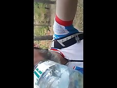 cyclist in white sex porn pull swallows his piss
