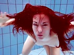 Hot teen Martina swims granny surprise anal accident underwater