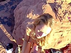 Outdoor Fucking, Sucking and smoking in Red Rock porn anybunny mountains