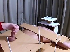 Amateur doggy dick cock CBT and handjob with post orgasm torture