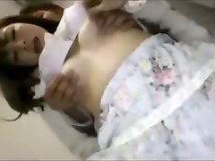Japanese-Orgasm cute girl has shaking orgasm by nipple stimulation
