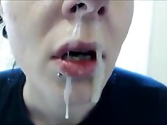 malgache porno girl with tons of snot all over her mouth