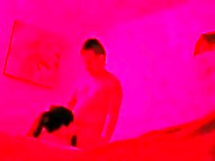 Mohawk Native fucking hot young indian couple in hotel massage milf