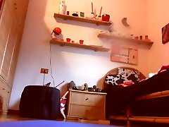 Pissing and masturbation session on the floor