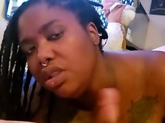 Ebony real life maid sucks big american wamen while getting her holes licked 3sum