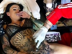Rare Live Pussy Tattoo and Blowjob for German Teen Snowwhite