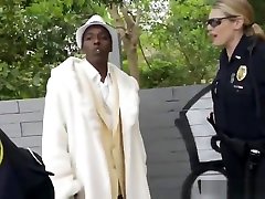 Hot white cops arrest pimp and fuck him