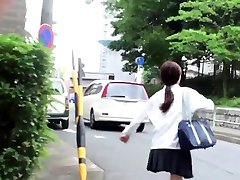 Urinating japanese teens in uniform