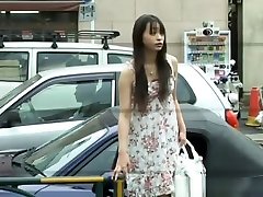 Naughty gangbang japa chick in public