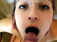 Girl fucked by dildo machine POV webcam POV