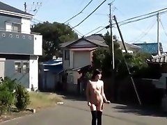 Little Unsure Of Herself Nude In Public