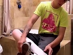 Homosexual foot fetish at home