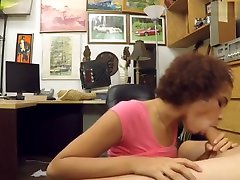 Curly black girl with big tits fucked in amateur lesbo cutie orgy shop
