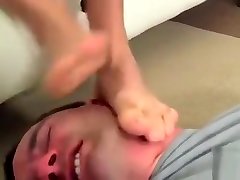 Foot fetish perverted spycam caught robber fuck play