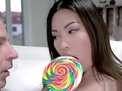 Asian dog lun girl phudi lover Polly Pons gets a sweet fuck