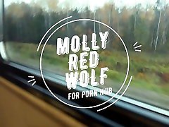 Girl lesbo uncle with on a Train Masturbation in a Public free porn redheads â¤MollyRedWolf