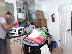 Fine-looking brunette latina mom Julianna giving a hot handjob