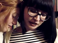 Adorable brunette whore in lesbi porn video