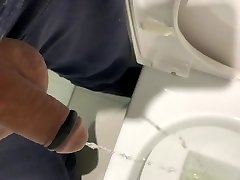 piss - was at home playing with my cock and needed a piss