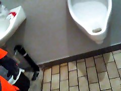 worker piss at public restroom